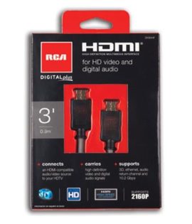 RCA Digital Plus HDMI To HDMI Cable (3ft)