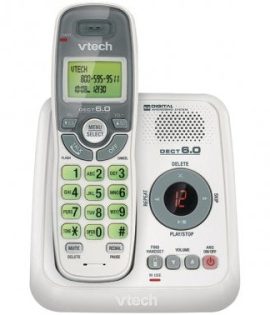 VTECH CS6124 DECT 6.0 Cordless Phone System (with Digital Answering System)
